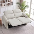 thumbnail image 2 of Bonzy Home Power Reclining Loveseat, 2-Seater Electric Recliner Sofa with USB & Type-C Charging Ports, Comfy Fabric Recliner Chair for Small Living Room Bedroom, Off-white, 2 of 7
