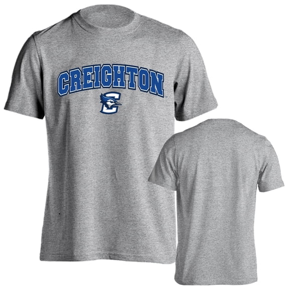 Creighton University Bluejays Classic Arch with Mascot Short Sleeve T-Shirt
