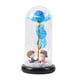 thumbnail image 3 of Centro de Decoración Artificial de Cristal con LED Hecho a Mano para Cumpleaños Esposa Fiesta Azul BLESIY Flores eternas, 3 of 8