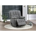 thumbnail image 2 of Pemberly Row Contemporary Recliner in Gray, 2 of 8
