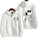 thumbnail image 3 of Snoopy-Sudadera con capucha y cremallera para hombre y mujer, chaqueta de dibujos animados de Anime, de gran tamaño, color gris, a la moda, para primavera y otoño, novedad de 2024, 3 of 5