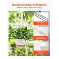 thumbnail image 5 of Hanging Planters 10 Inch Self-Watering, 2 Pack - Indoor Outdoor Flower Pots with Ropes & Hook, 5 of 9