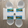 thumbnail image 3 of Ambesonne Italy Place Mats Set of 4, Portofino Panoramic View, Standard Size, Blue Green Yellow, 3 of 4