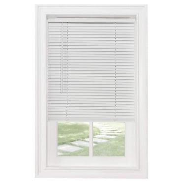 View of Nien 249146 Homepointe Cordless PVC Light Filtering Mini Blind, White ...