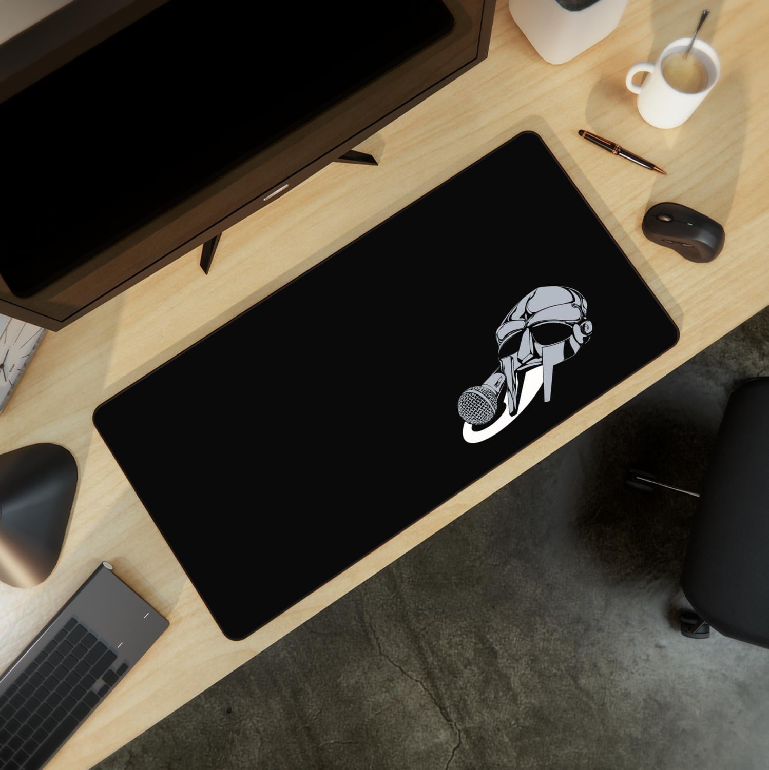 MF DOOM Gaming Mousepad, Anti-Slip Rubber Base Gaming Deskpad, Large Desk Mat for Gamers and Fans
