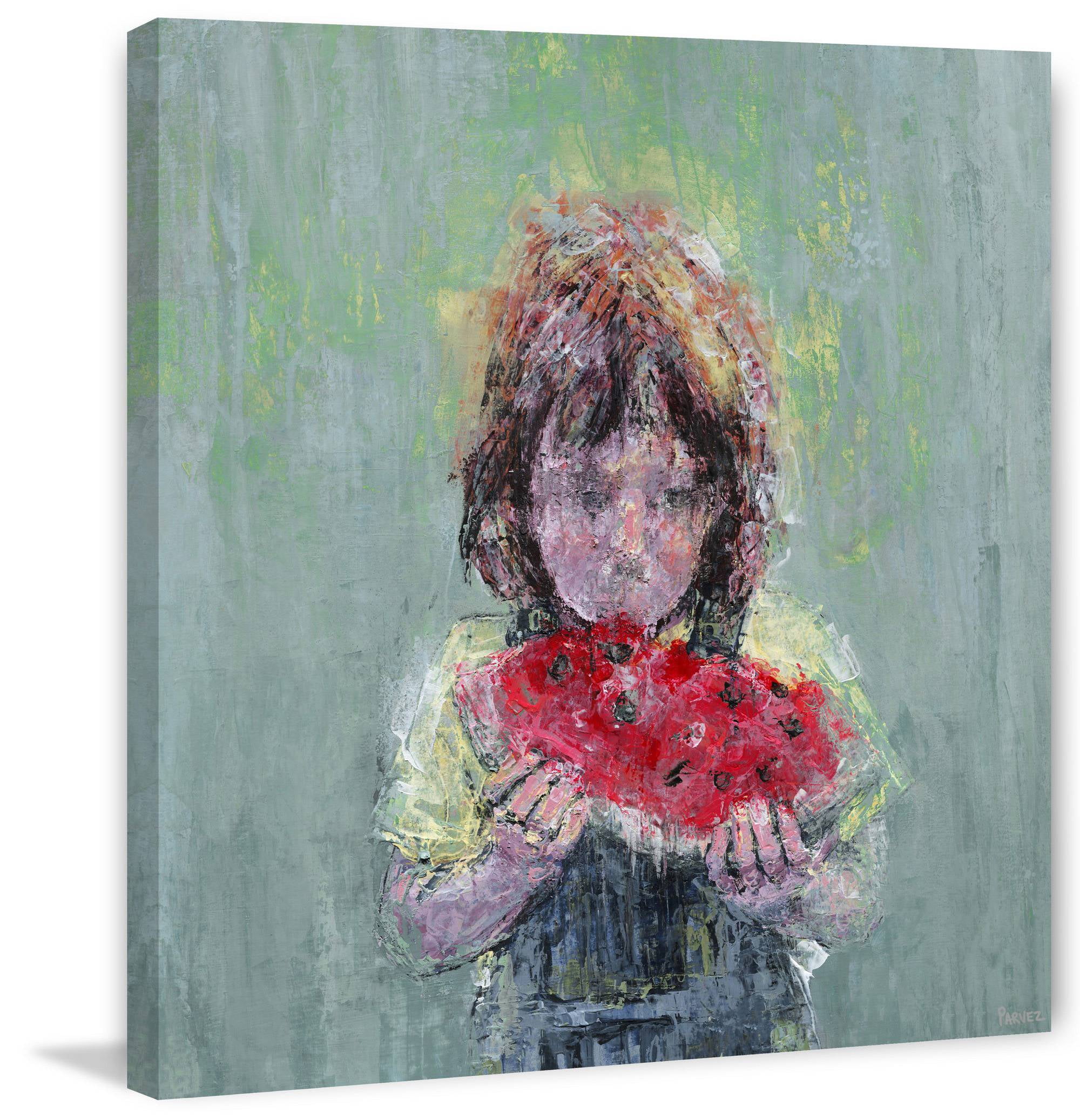 Parvez Taj Watermelon Love II Canvas Wall Art