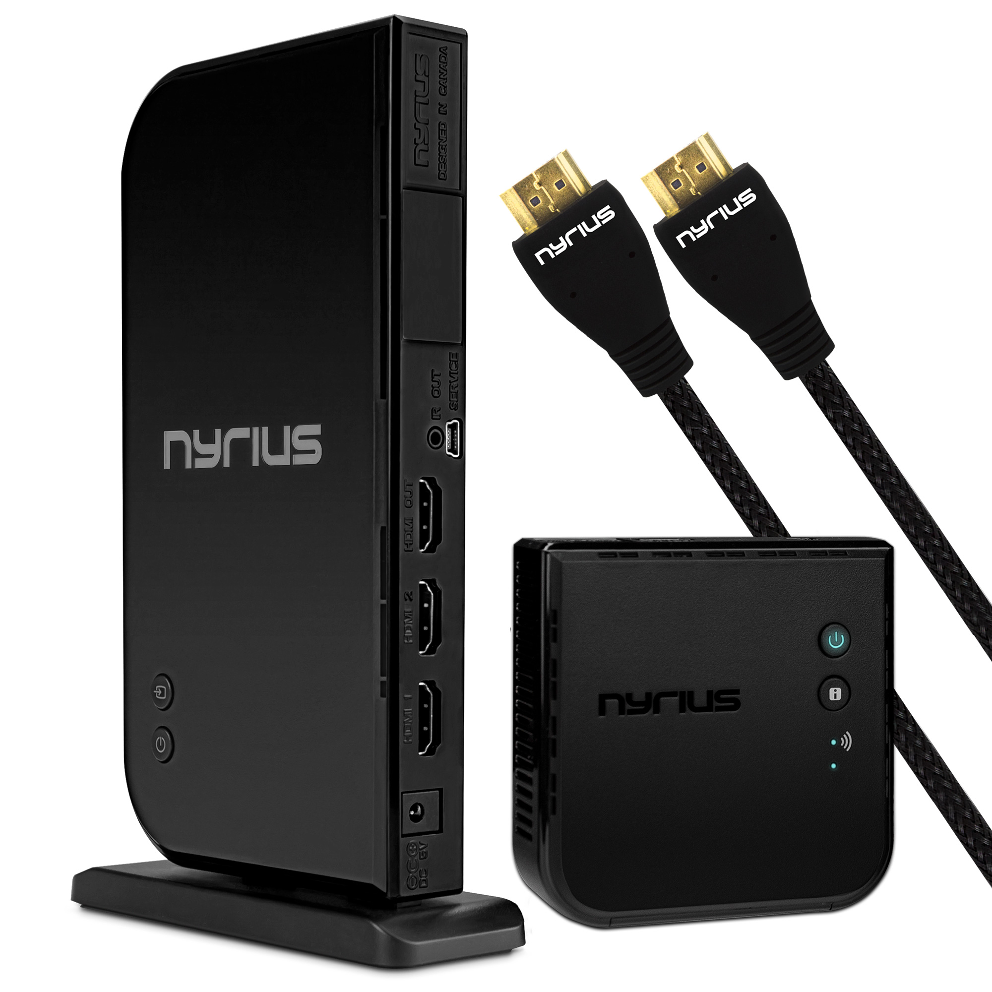 Nyrius HOME Wireless HDMI 2 Input Transmitter Receiver With 2 HDMI 