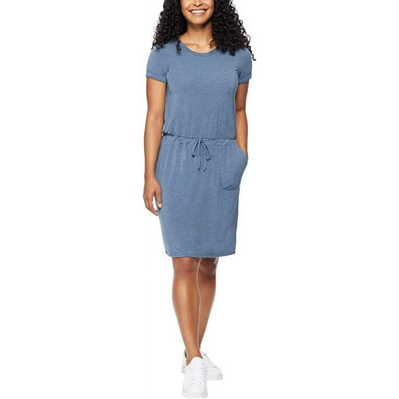 32 Degrees Women's Soft Lux Dress (Heather Indigo, M)