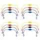 thumbnail image 1 of 16 Juegos de Tapones Antipolvo Macho y Tapones Hembra de Acoplamiento Rápido Hidráulico, Tapones/Tapones Antipolvo de Goma (ISO-A 1/4 Pulgadas), 1 of 5