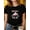 5555358-Black, variant on Women's Casual Floral Mama Bear Graphic Short Sleeve T-Shirt
