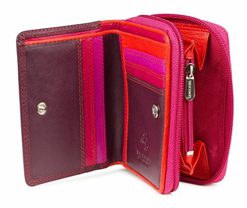 Visconti RB53 Ladies Soft Leather Small Bifold Wallet Purse Card Holder Gift Box 