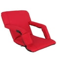 thumbnail image 3 of ZENY Stadium Seats Chairs for Bleachers or Benches - 5 Reclining Positions(Red), 3 of 5