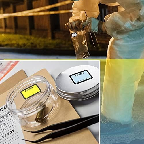 1000 Pcs Legal Exhibit Stickers Labels 1.65 x 1'' Plaintiff Exhibit Tabs Name Tags Stickers Blank File Folder Labels for Court Divider Office Legal Document File Classification(White, Blue, Yellow)