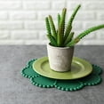 thumbnail image 4 of Silicone Flower Edge Place Mat Modern Style Washable Coffee Tea Cup Pad Beautiful Dinner Mat for Kitchen&Dinner Table, 4 of 8
