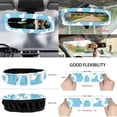 thumbnail image 6 of Jeiento Cow Print Car Front Seat Cover Set with Steering Wheel Cover Seat Belt Covers Trash Can Armrest Cover Rear View Mirror Cover Coasters Keychain Air Vent Pouch, 12 Pack, Blue Auto Accessory, 6 of 9