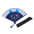 thumbnail image 2 of Ventilador de Mano Plegable, Bambú de Dibujos Animados Versátiles Fáciles de Abrir Close Decorative Decorative Cartoon Cat Pleging Handheld Fan Atractivo Con Borla para Festival de Música, 2 of 7