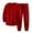 Red, variant on Aofany Sweatsuits for Men 2 Piece Sweatshirt And Sweatpants Set Plus Size Winter Fleece Hooded Plush Casual Tracksuit
