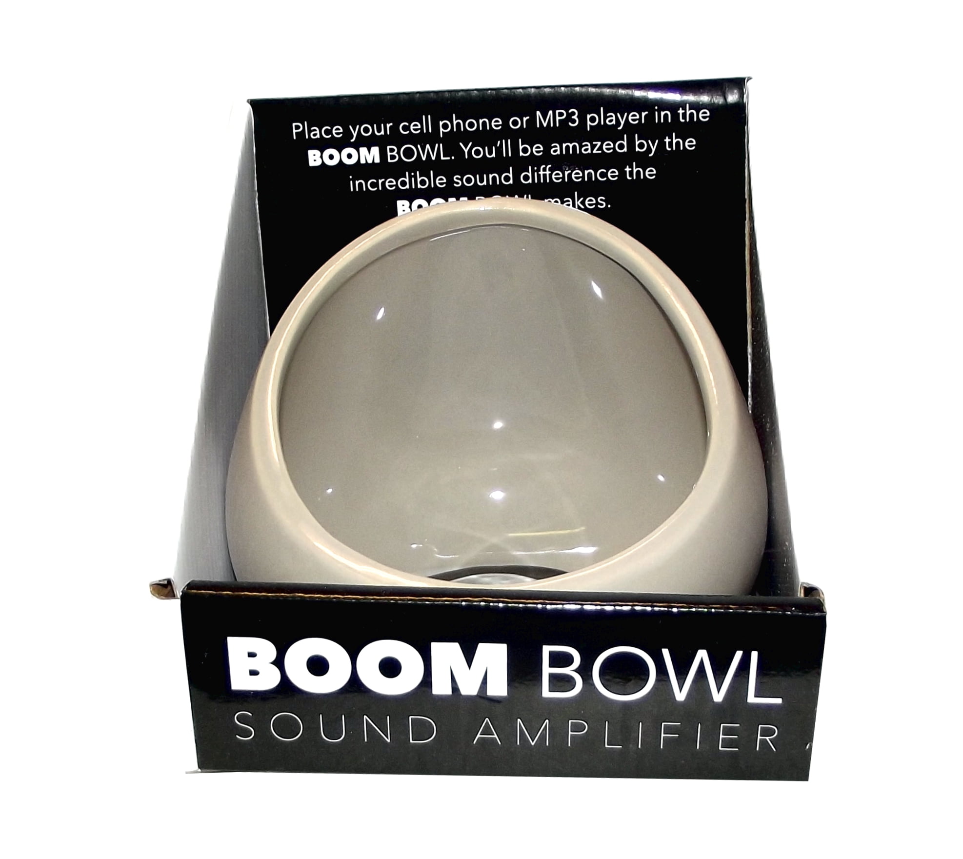 Boom Bowl Ceramic Sound Amplifier, French Gray