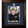 thumbnail image 2 of Campus Images CGPLG001 8 x 10 in. Patriot Frames Coast Guard Portrait Legacy Black Cherry Frame with Gold Medallion, 2 of 2