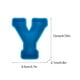 thumbnail image 3 of Molde de letras 3D para resina, jabón y velas - molde flexible de silicona para hornear, azul, de una sola pieza, 3 of 3