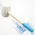 thumbnail image 3 of CTIRCHIU Tile Installation Hammer Practical Wooden Handle Rubber Hammer Decoration Tools - 16oz, 3 of 7
