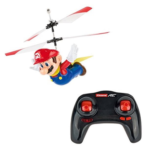 Carrera RC - Officially Licensed Flying Cape Super Mario  2-Channel  Rechargeable Remote Control Helicopter Drone Toy with Easy to Fly Gyro  System 