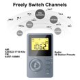 thumbnail image 4 of AM FM Radio Portable   Digital Mini Radio with Rechargeable Battery LCD Display for Walking, 4 of 7