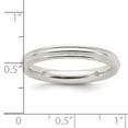 thumbnail image 5 of 925 Sterling Silver 3mm Comfort Fit Milgrain Band Ring Size 9, 5 of 6
