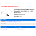 thumbnail image 2 of Automatic Transmission Wire Harness - Compatible with 1984, 1994 - 1996 Buick Regal 1995, 2 of 2