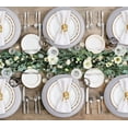 thumbnail image 3 of Juego de 6 platos de carga plateados, redondos de 13 pulgadas con abalorio, para boda y decoración de mesa, 3 of 15