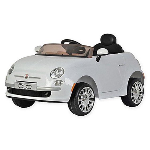 Best Ride on Cars 12V Fiat 500 Electric Ride on Car, White