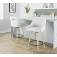thumbnail image 2 of LumiSource Hannah 26" Fixed-Height Counter Stool - Set of 2, 2 of 6
