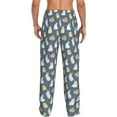 thumbnail image 3 of Goofa Cute Rabbit Printed Soft Pajama Pants for Men, Wide Leg Comfy Casual Lounge Yoga Pants-XX-Large, 3 of 9