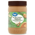 thumbnail image 2 of (12 pack) Great Value Natural No Stir Creamy Peanut Butter, 16 oz, 2 of 8