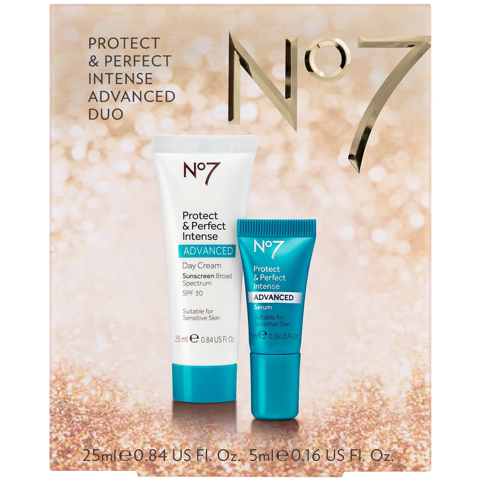 No7 Protect and Perfect Duo Gift Sunscreen, Age-Defying Skincare 
