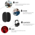 thumbnail image 3 of DEEPCRAFF 1Pair Black Headphone Cover Anti Scratch Elastic Soft Skin Friendly Replacement, 3 of 8