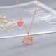 thumbnail image 1 of Collar de cristal Rosa Sanrio de Hello Kitty, cadena de joyería de Anime de aleación de plata, encanto femenino, accesorios de San Valentín, regalo para niña, 1 of 4