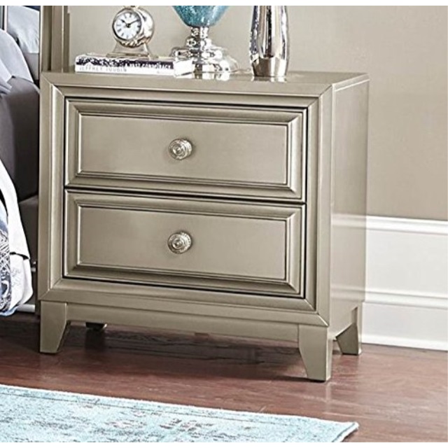 Homelegance Nightstand in Graphite Grey