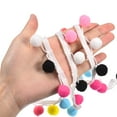 thumbnail image 4 of Uxcell 5 Yards Pom Pom Ball Fringe Trim Ribbon Sewing for DIY Crafts Mixed Color, 4 of 6