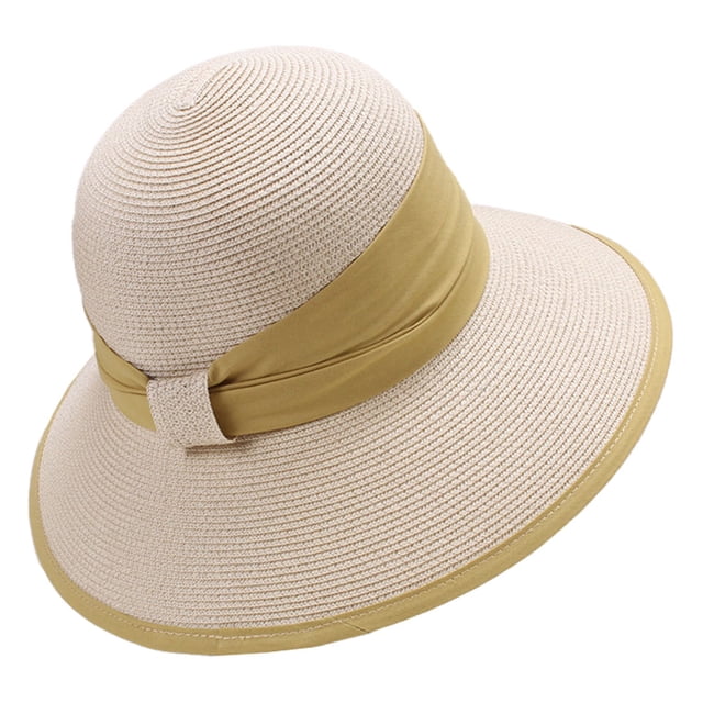 Sombrero de paja ajustable con circunferencia de 56-60 cm, sombrero de playa para mujer, sombrero de sol con protección solar, sombrero de pescador para vacaciones de verano