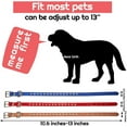 thumbnail image 2 of 3 Pieces Rhinestones Dog Collars Crystal Diamonds Studded PU Leather Dog Collars Adjustable Bling Pet Appearance for Small and Medium Dogs (Blue+Light+Red) 37.1.5cm, 2 of 7