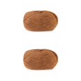 thumbnail image 3 of Ounissouiy Hilo para tejer suéter, bufanda, guantes, suministros para el hogar, manualidades, hilos, artes, 4 capas para tejedores, 23 castaño claro 2Conjunto, 3 of 6