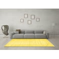 thumbnail image 3 of Ahgly Company Machine Washable Indoor Rectangle Persian Yellow Traditional Area Rugs, 7' x 9', 3 of 4