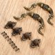 thumbnail image 5 of 2 unids tirón mango perilla de plástico gabinete vintage botones perillas tornillos armario cajón armario antiguo bronce muebles hardware, 5 of 6