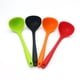 thumbnail image 5 of Non-stick Silicone Soup Spoon Long Handle Cooking Spoons Solid Color Food Serving Soup Ladle Cookware Kitchen Utensil for Home Restaurant (Red), 5 of 5