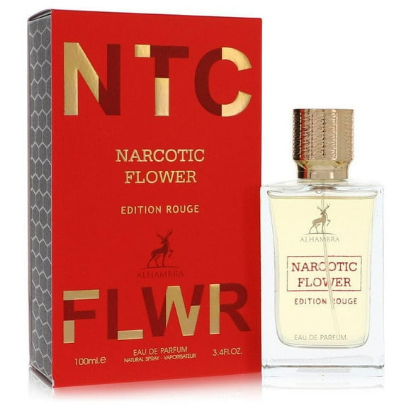 Narcotic Flower Rouge Eau De Parfum Spray By Maison Alhambra-3.4 oz