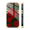 thumbnail image 3 of FKBRCL4U Compatible with Samsung Galaxy S20 Plus Case, Vector Red Rose Green Leaf Luxury Golden Decoration for Girl Women Soft TPU Shockproof Protective Hard PC Back, 3 of 7