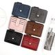 thumbnail image 3 of Bolso informal para tarjetas de viaje para hombres y mujeres con cremallera, bolso para tarjetas de identificación con cambio de color sólido, 3 of 6