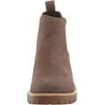 thumbnail image 2 of Blondo Mayes Dark Taupe Suede Waterproof Rounded Toe Pull On Fashion Ankle Boots (DK Taupe, 9.5), 2 of 6