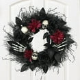 thumbnail image 3 of RKSTN halloween decroations Halloween Simulation Decorative Wreath - Realistic Web For Door Wall Party Decor, 3 of 5